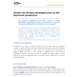Gestión del tiempo: estrategias para un día altamente productivo