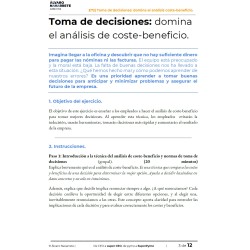 Toma de decisiones: domina el análisis de costo-beneficio