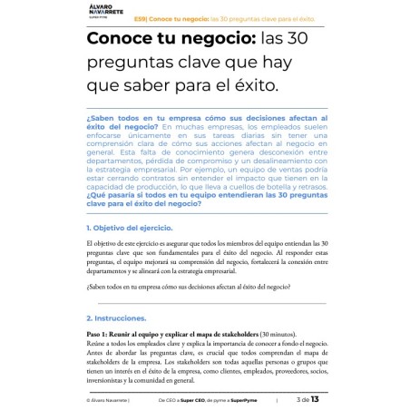 Conoce tu negocio: las 30 preguntas clave que hay que dominar para el éxito