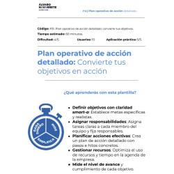 Plan operativo de acción detallado: Convierte tus objetivos en acción