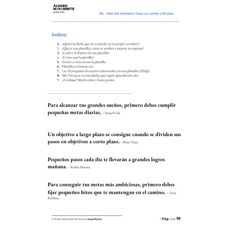Plan del trimestre: Traza un rumbo claro para los próximos 3 meses
