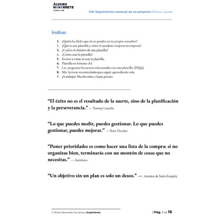 Seguimiento mensual de un proyecto: Revisa y ajusta tus metas mensuales