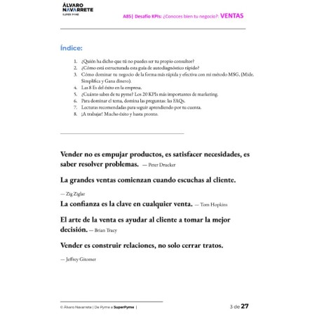 Aprende de VENTAS con 20 KPIs y conviértete en un experto