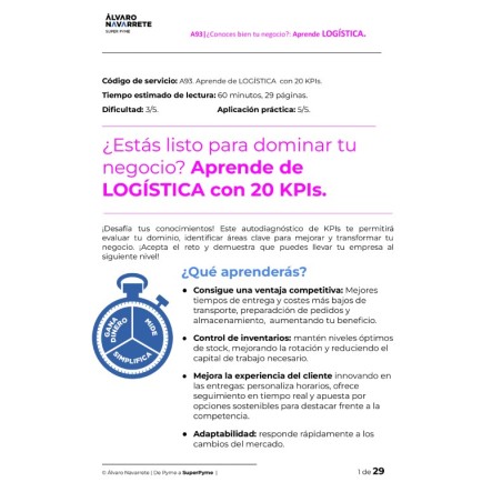 Aprende de LOGÍSTICA con 20 KPIs y conviértete en un experto