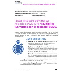 Multiplica tus ventas con la regla del 80/20: los 20 KPIs clave