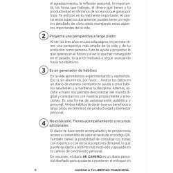 Camino a tu libertad financiera: Diario personal de 3 años de tu vida
