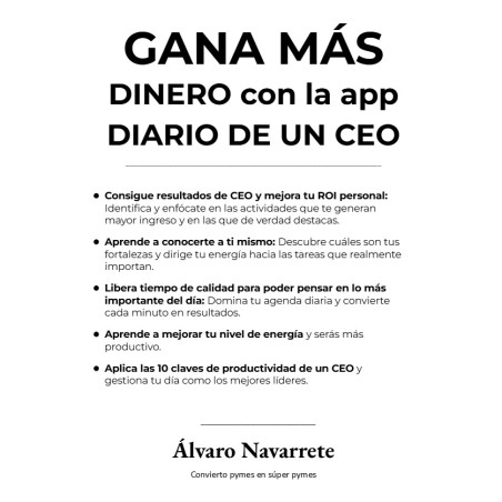Multiplica tu productividad y tus ingresos con la app DIARIO DE UN CEO
