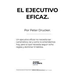 El ejecutivo eficaz por Peter Drucker